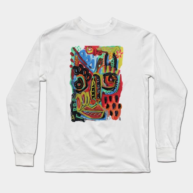 FACE Long Sleeve T-Shirt by Angel Rivas